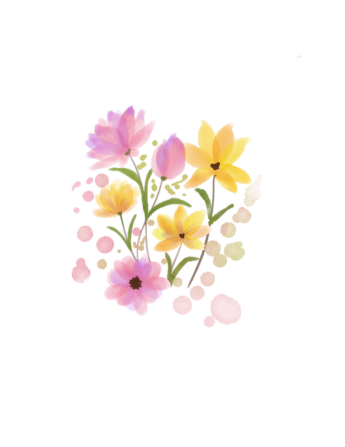 watercolour flower  floral  watercolor