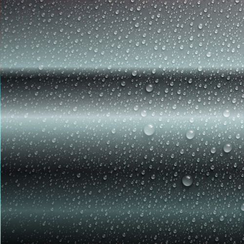 Waterdrops On Grey Background