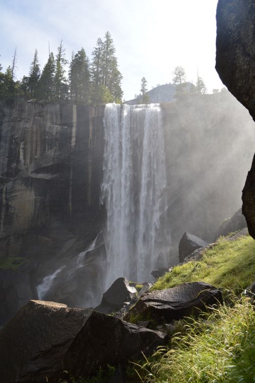 waterfall yosemite natural