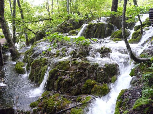 waterfall nature croatia