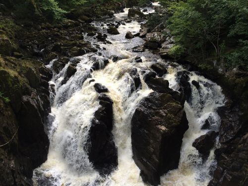 waterfall scotland nature