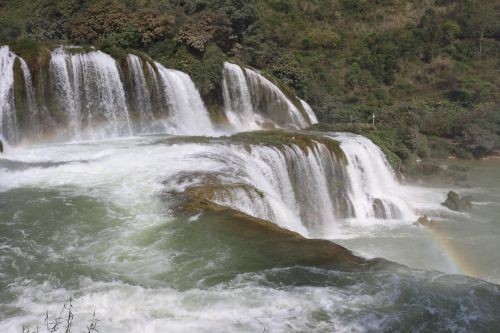 waterfall water detian falls