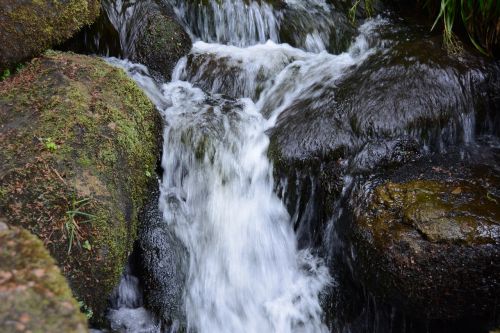 waterfall rocks water