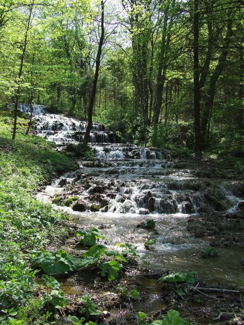 waterfall water stream