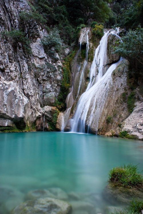 waterfall nature water