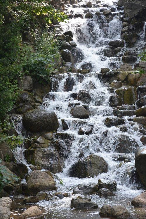 waterfall nature bach