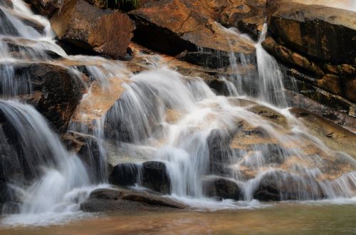 waterfall rock nature