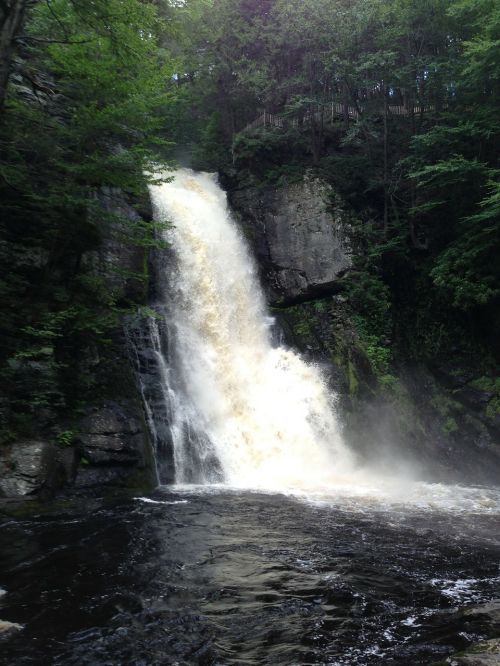 waterfall bushkillfalls pennsylvania