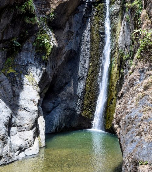 waterfall nature peru
