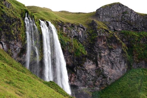 waterfall iceland nature