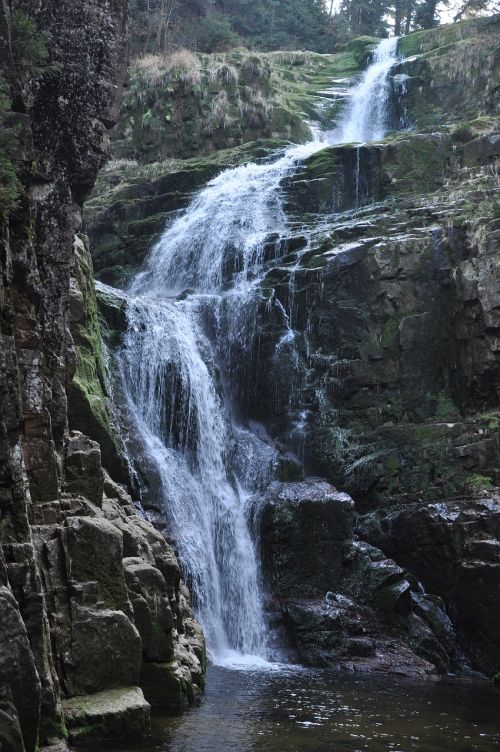 waterfall kamieńczyk szklarska poręba