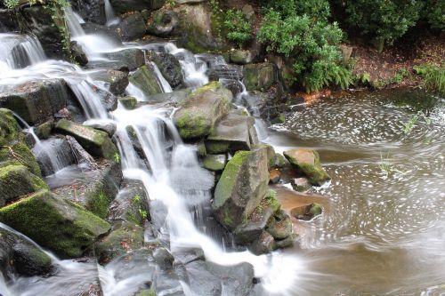 waterfall rocks stone
