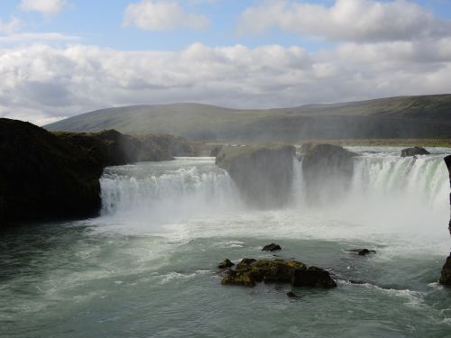 waterfall iceland nature