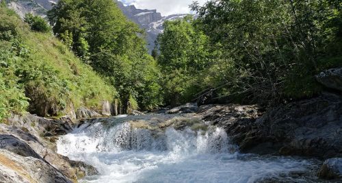 waterfall mountain stream rapids