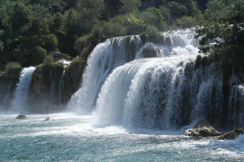 waterfall krka croatia