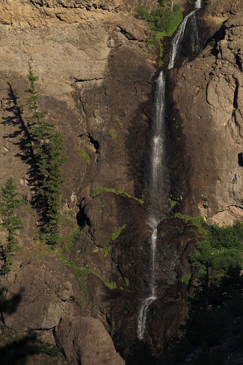 waterfall barronette peak landscape