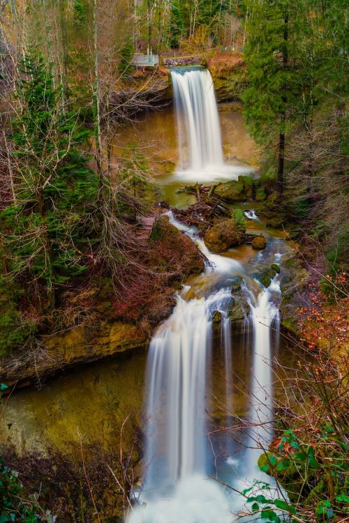 waterfall nature waterfalls