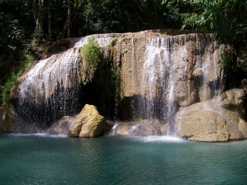 waterfall erawan nature