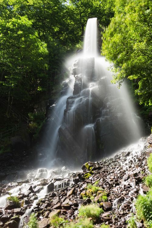 waterfall water movement