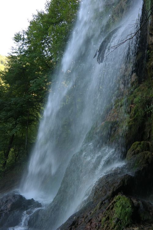waterfall urach waterfall water veil