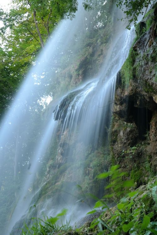 waterfall urach waterfall long exposure