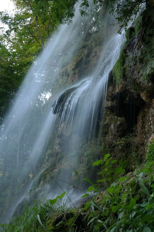 waterfall urach waterfall long exposure