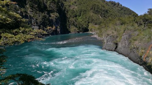 waterfall petrohue chile