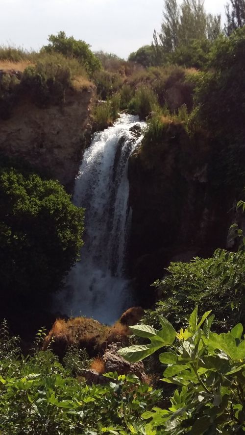 waterfall nature water