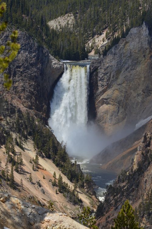waterfall yellowstone national park