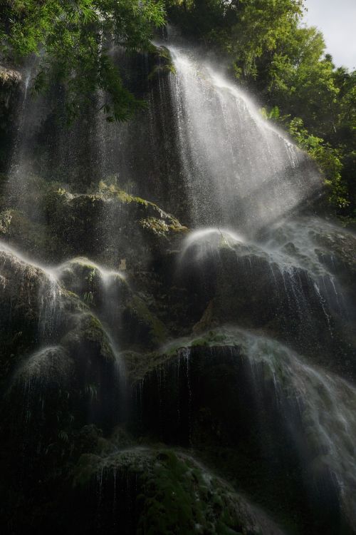 waterfall rainforest nature