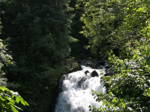 waterfall water-fall nature