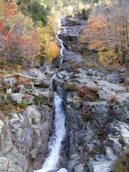 waterfall autumn fall colors