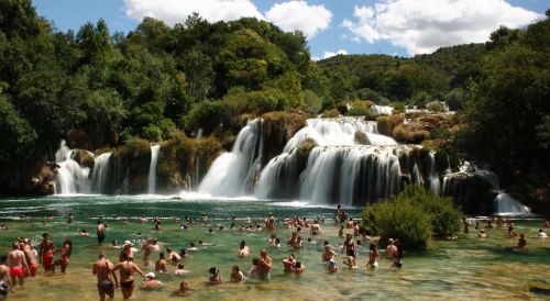 waterfall croatia krka