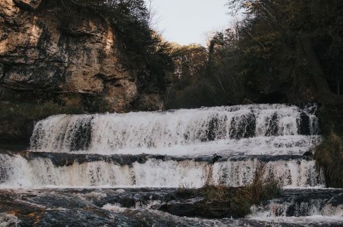 waterfall flow nature