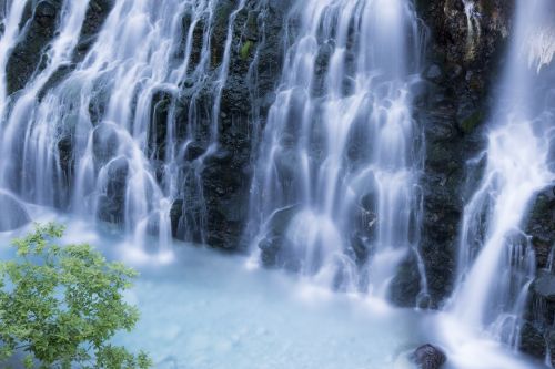 waterfall silky nature