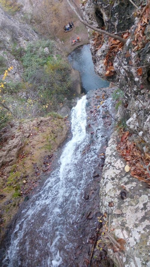 waterfall river mountain