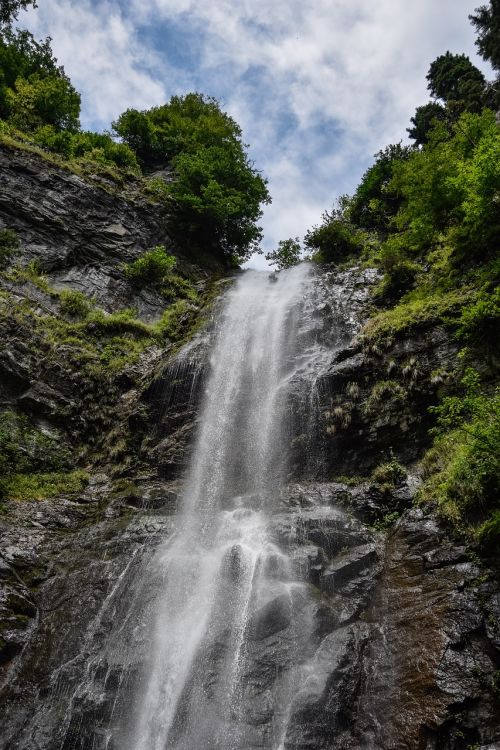 waterfall nature landscape
