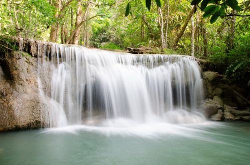 waterfall huai mae khamin kanchanaburi