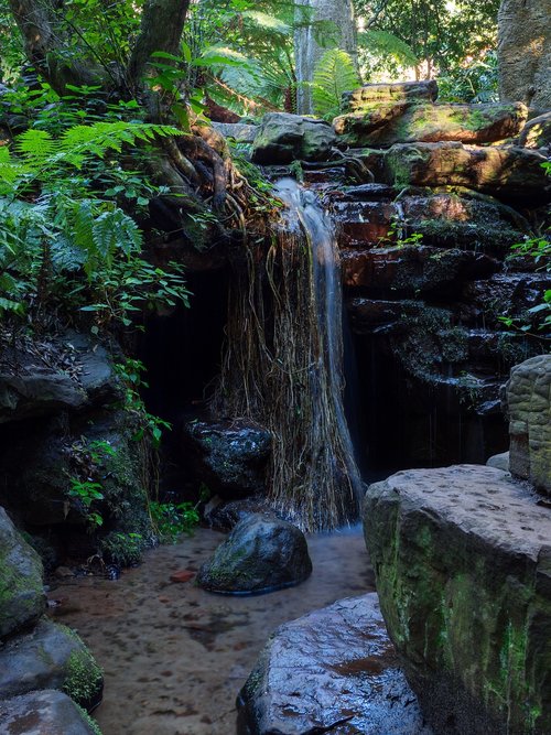 waterfall  water  stream