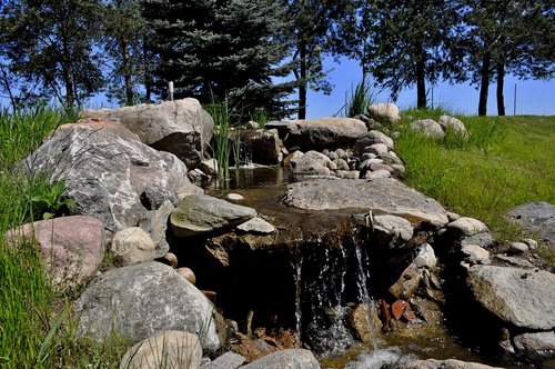 waterfall  the brook  stream