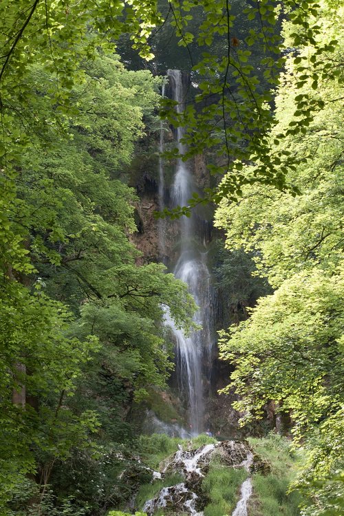 waterfall  mountain  forest