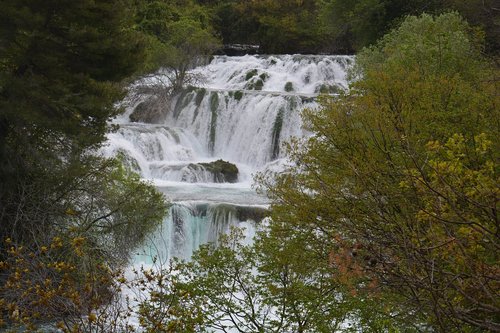 waterfall  landscape  nature