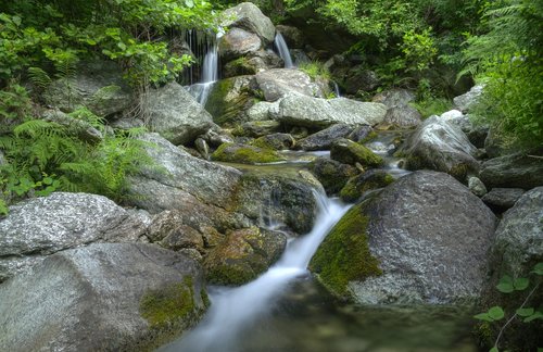 waterfall  water  landscape