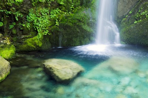 waterfall  water  landscape