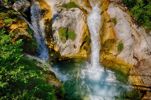 waterfall  water  river