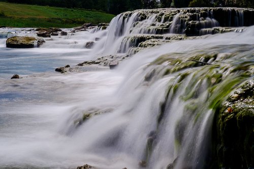 waterfall  water  river