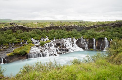 waterfall  landscape  water