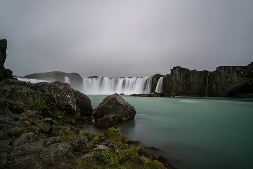 waterfall  godafoss  goðafoss