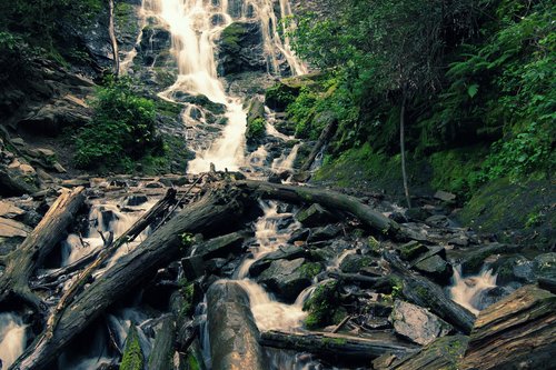 waterfall  creek  wood