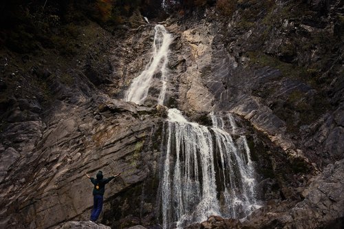 waterfall  water  mountain